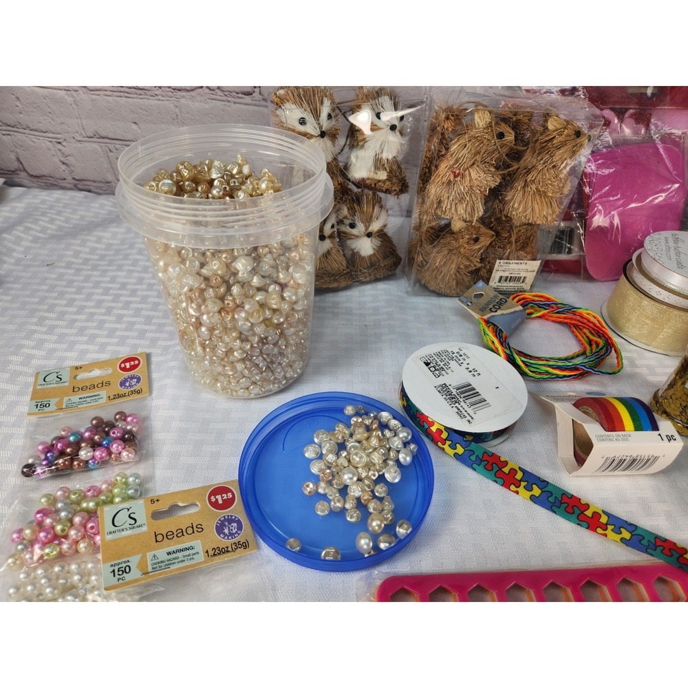Lot of Mixed Craft Supplies New & Used Assorted Paint, Scrapbooking, Sewing Etc - Picture 13 of 13